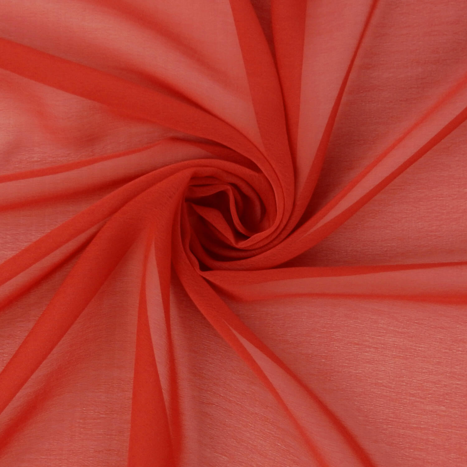 Waterfall Two Tone Chiffon Fabric Red/Red, by the yard
