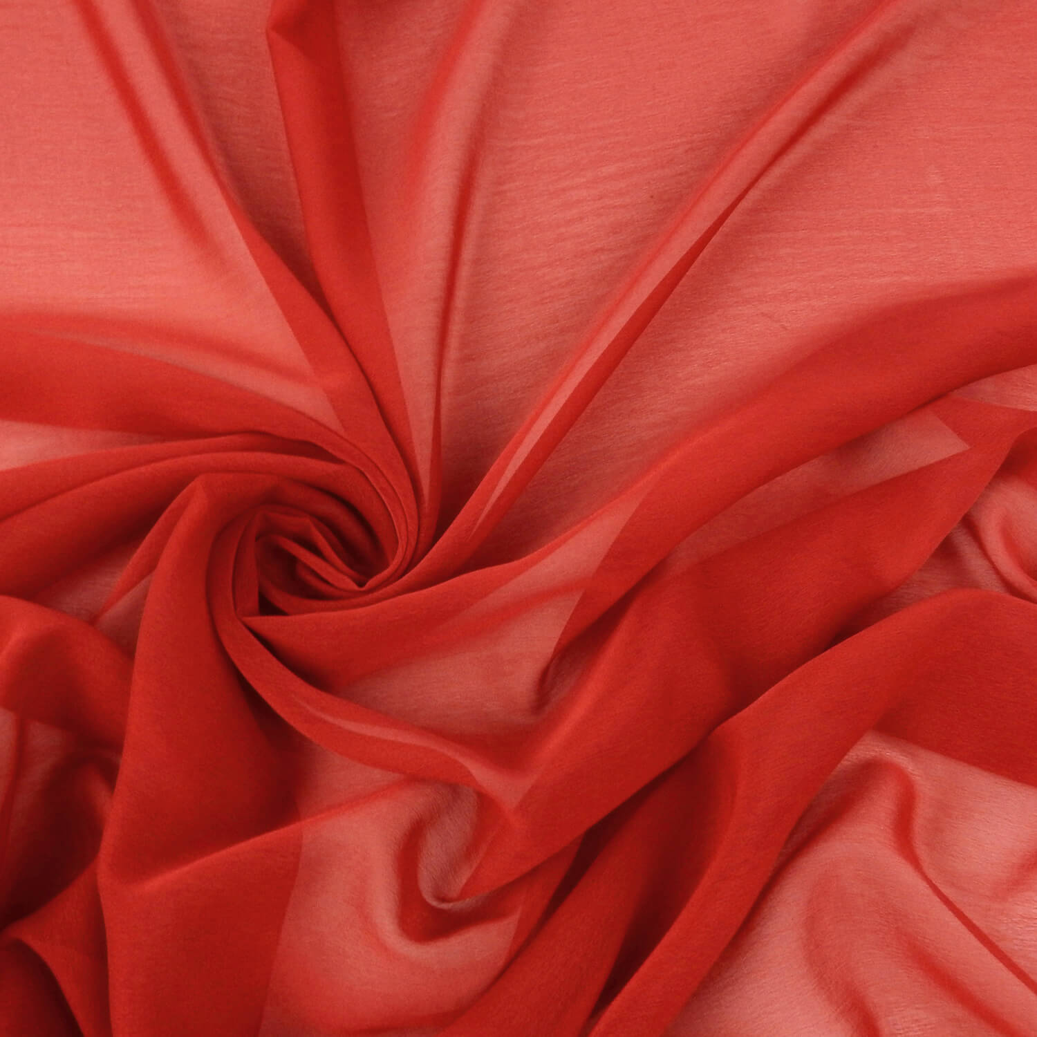 Waterfall Two Tone Chiffon Fabric Red/Red, by the yard - Image 6
