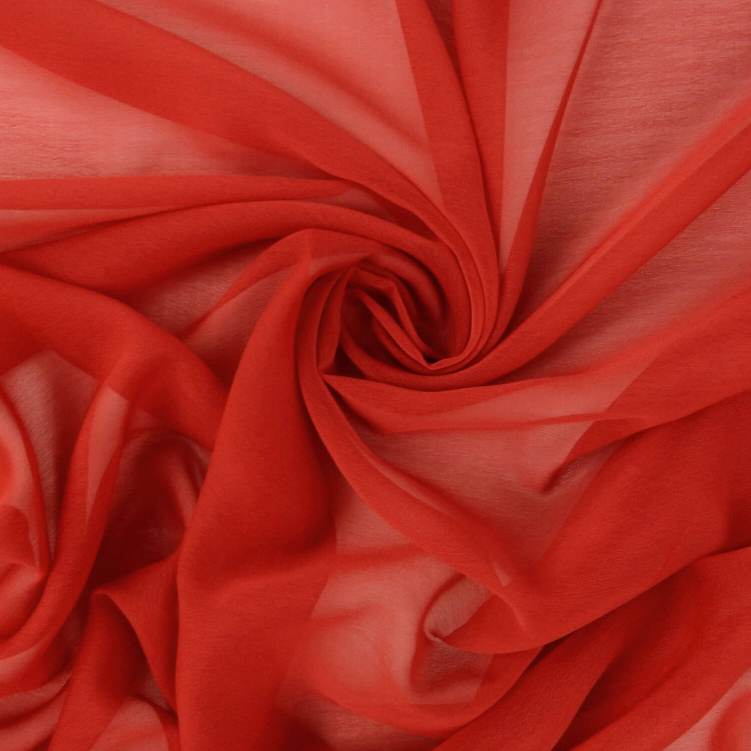 Waterfall Two Tone Chiffon Fabric Red/Red, by the yard - Image 5