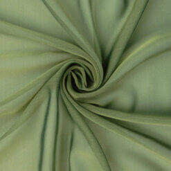 Waterfall Two Tone Chiffon Fabric Sage/Olive, by the yard