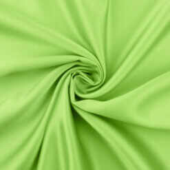 Fire Retardant Soft Shine Satin Fabric Lime Green 25 yard roll