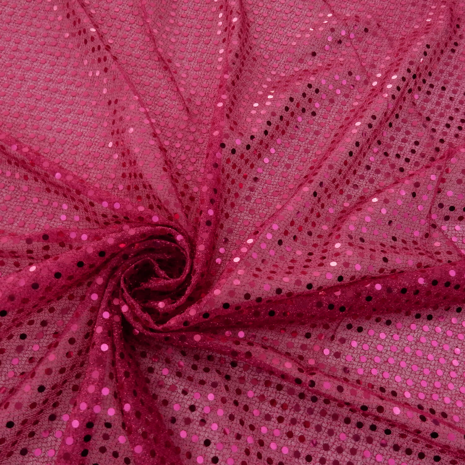 SALE Stretch 3mm Dot Fabric Fuschia, by the yard - Image 5