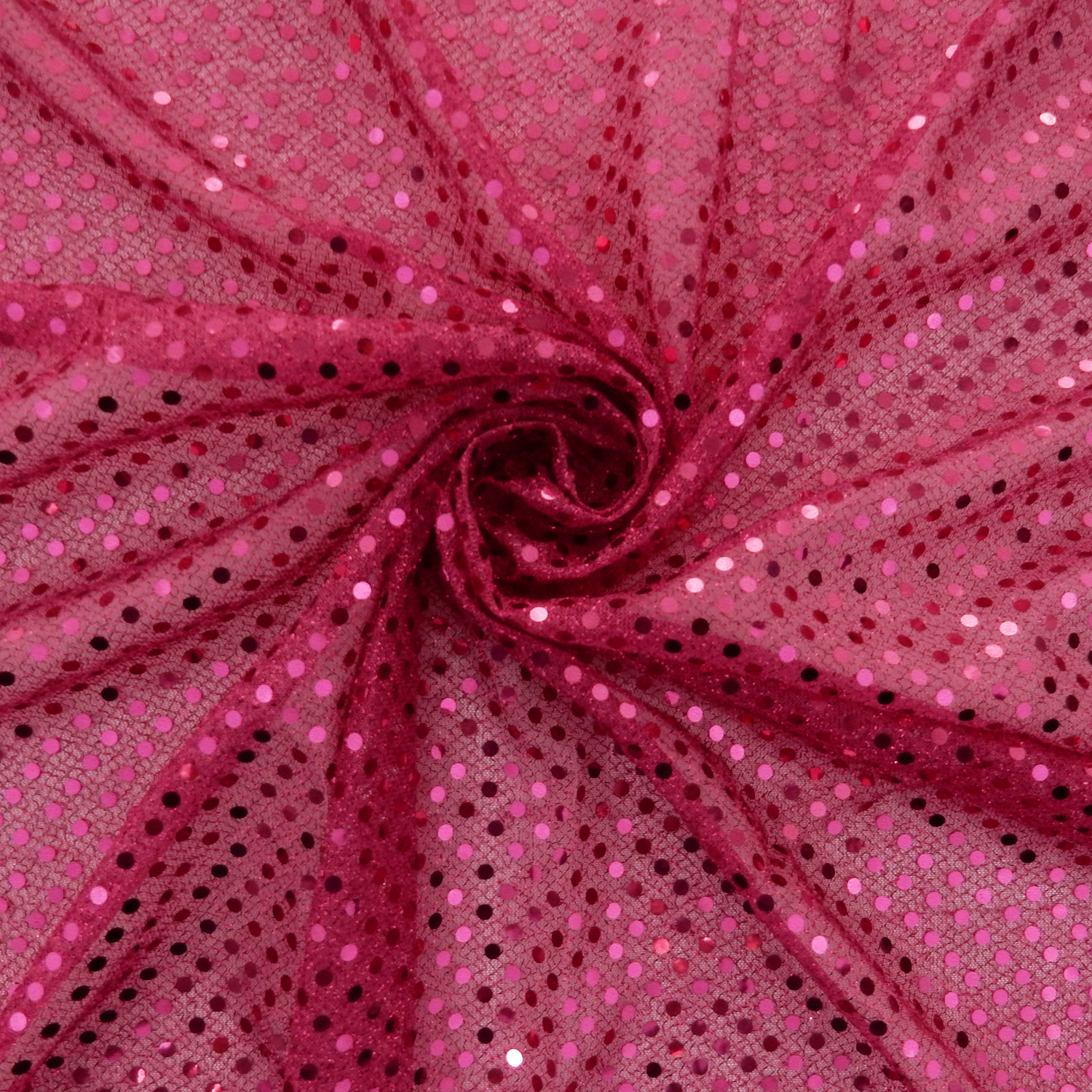 SALE Stretch 3mm Dot Fabric Fuschia, by the yard - Image 4