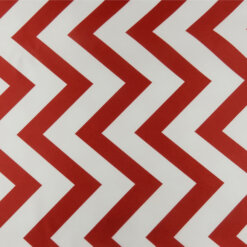 SALE Chevron Soft Shine Satin Fabric 7000 Red-White, by the yard