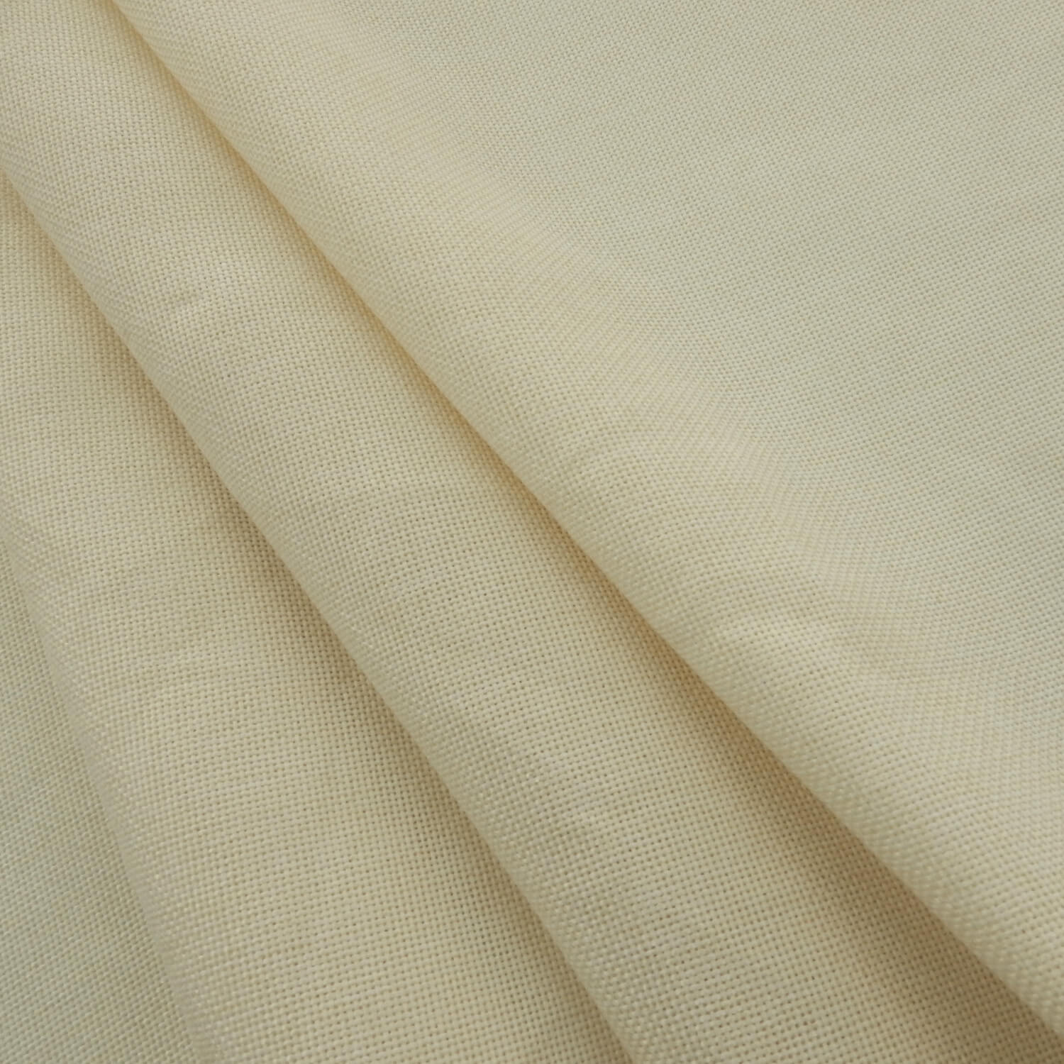 4 Yard Piece SALE Open Weave Faux Linen Fabric XS1154 Cream - Image 2