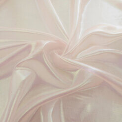 Lunar Pearlized Iridescent Organza Pink, by the yard