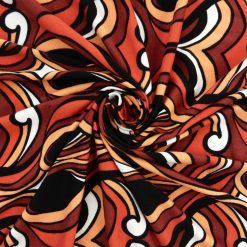 SALE Printed Stretch DTY Print Fabric 7010 Spice, by the yard