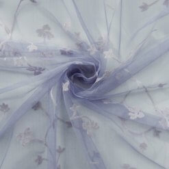 SALE Hologram Sparkle Flocking on Stretch Mesh Fabric SG113 Lilac, by the yard