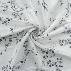 SALE Metallic Shimmer Satin Fabric SG115 White-Gray, by the yard