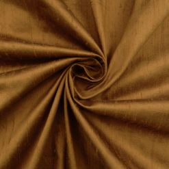 SALE 100% Silk Dupioni Fabric Bronze, by the yard