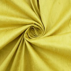 SALE 100% Silk Dupioni Fabric Lemongrass, by the yard