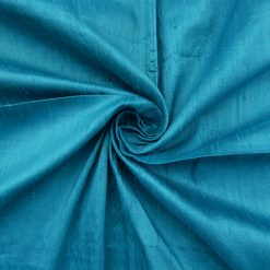 SALE 100% Silk Dupioni Fabric Turquoise, by the yard