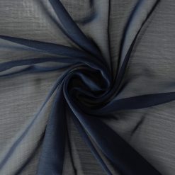 Waterfall Two Tone Chiffon Fabric Navy/Navy 25 yard bolt