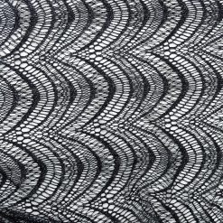 SALE Metallic Open Weave Roman Lace Fabric Indigo 6842, by the yard