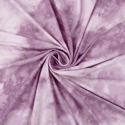 SALE Tie Dye Stretch Jersey Fabric 7017 Lilac, by the yard