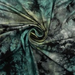 SALE Tie Dye Stretch Jersey Fabric 7019 Gray by the yard