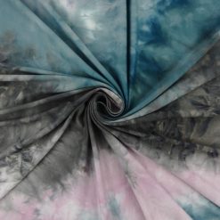SALE Tie Dye Stretch Jersey Fabric 7023 Dusty by the yard