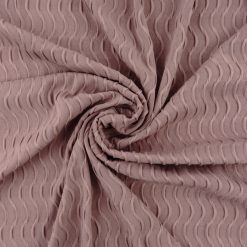 SALE Textured Medium Weight Spandex Fabric 7044 Dusty Rose, by the yard