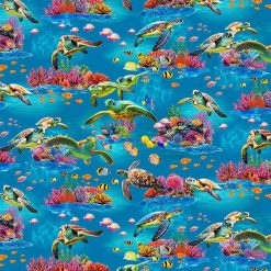 Timeless Treasures Fabric Michael CD4284 Sea, by the yard