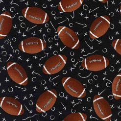 Timeless Treasures Fabric Sport CD1228 Black, by the yard